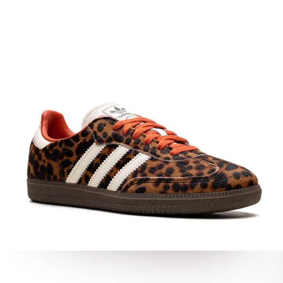 ADIDAS Women’s ‘OG Samba’ in Leopard/Cream/Orange - Picture 2 of 14